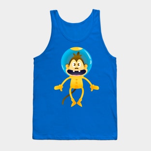 Astronaut Monkey Tank Top